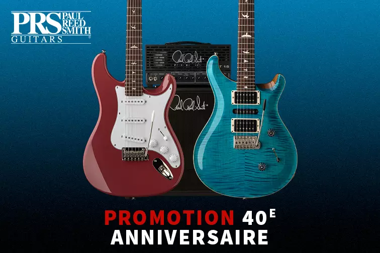 Un grand merci de choisir les guitares PRS depuis 40 ans!